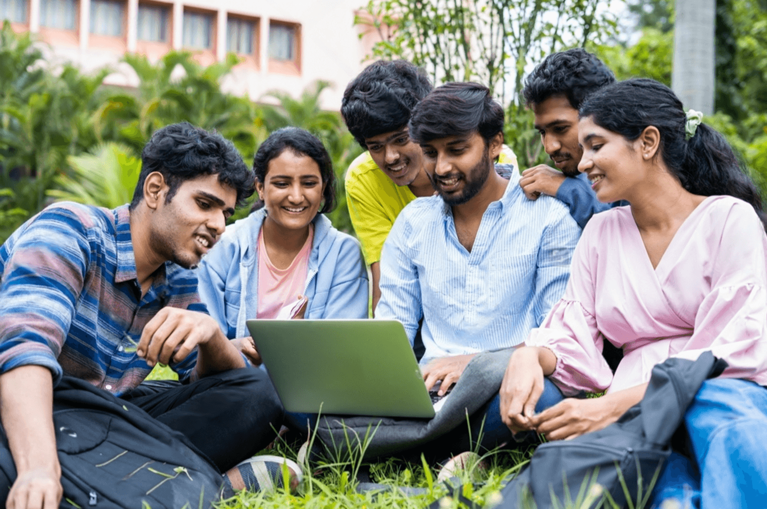 Students learning online